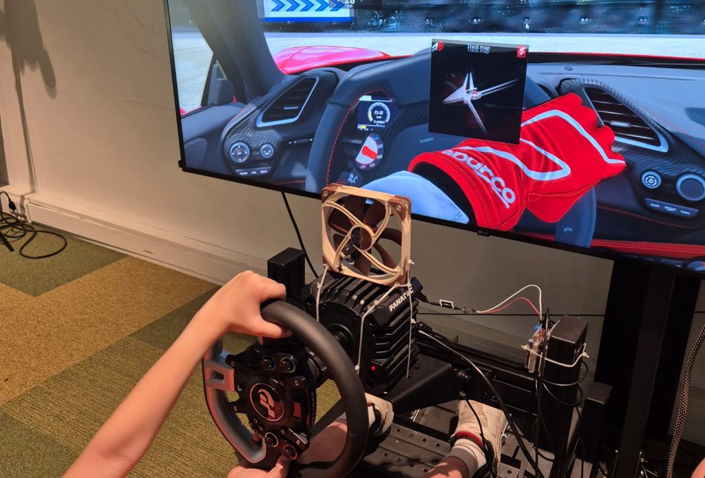 Racing simulator gains a fourth dimension