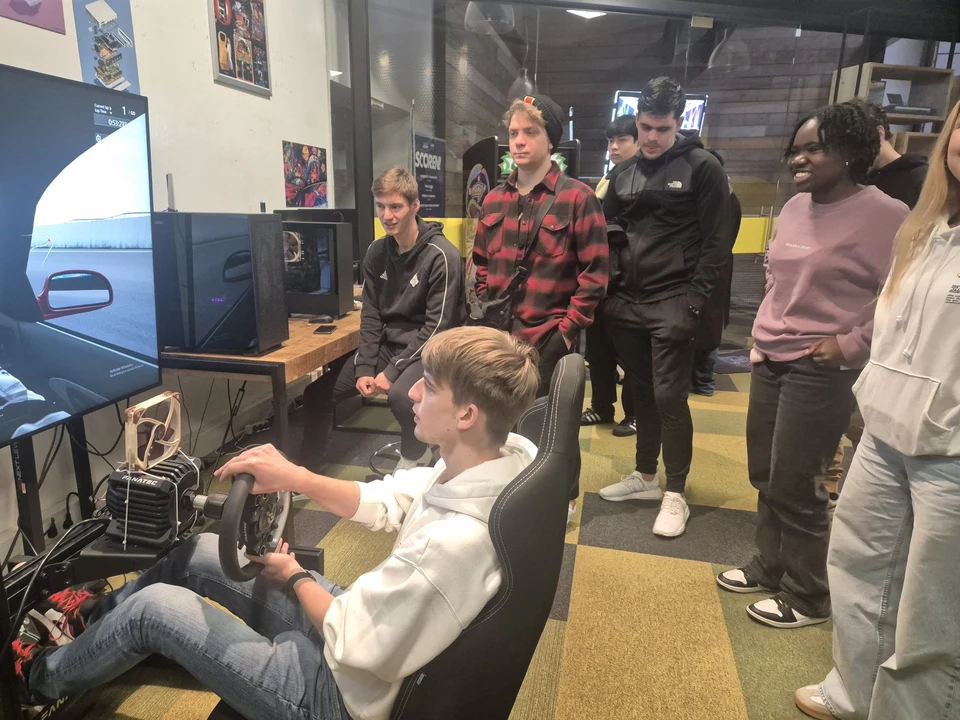 Studenten esports in het GameLab