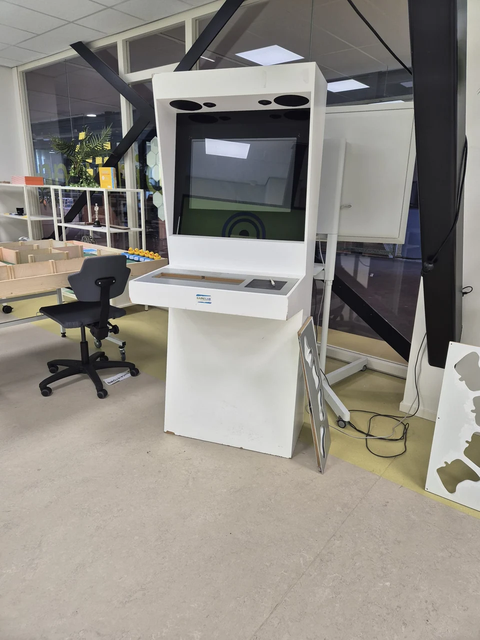 INDIGO Showcase kast in het GameLab